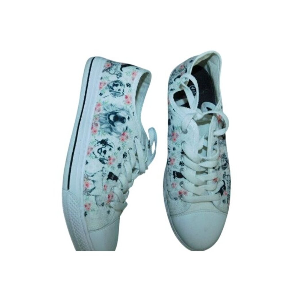 Golden Retriever Size 10-10.5 (41) Print Casual Shoes